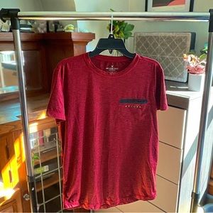 American Eagle - Short Sleeve Active Tee; Red, S